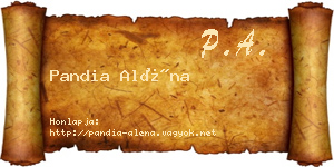 Pandia Aléna névjegykártya